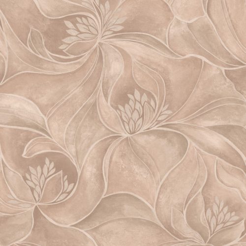 Zambaiti Parati Casa Chic vlies, vinyl anyagú, barna, beige, gyöngyház színű, virágos, absztrakt, Modern tapéta