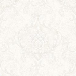   Zambaiti Parati Casa Chic vlies, vinyl anyagú, fehér, csillámos színű, barokk, Modern tapéta