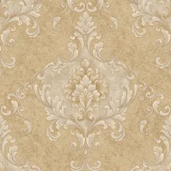   Zambaiti Parati Casa Chic vlies, vinyl anyagú, sárga, csillámos színű, barokk, Modern tapéta