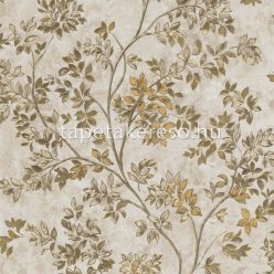   Zambaiti Parati Tradizione Italiana 2 vlies, vinyl anyagú beige, barna, arany színű leveles modern tapéta