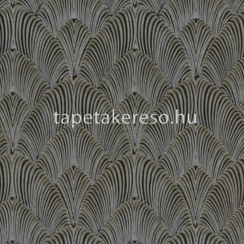Zambaiti Parati Tradizione Italiana 2 vlies, vinyl anyagú fekete, arany, ezüst színű art deco klasszikus tapéta