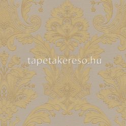   Zambaiti Parati Tradizione Italiana 2 vlies, vinyl anyagú beige, arany színű barokk klasszikus tapéta