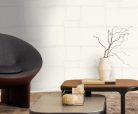 Zambaiti Parati Trussardi Casa 8 vlies, vinyl anyagú, fehér, szürke színű, geometriai , Modern tapéta