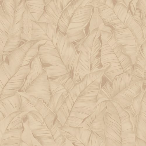 Zambaiti Parati Trussardi Casa 8 vlies, vinyl anyagú, beige színű, leveles, struktúrált, Modern tapéta