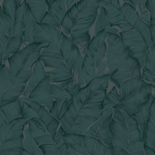 Zambaiti Parati Trussardi Casa 8 vlies, vinyl anyagú, kék  színű, leveles, struktúrált, Modern tapéta