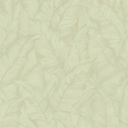 Zambaiti Parati Trussardi Casa 8 vlies, vinyl anyagú, zöld színű, leveles, struktúrált, Modern tapéta