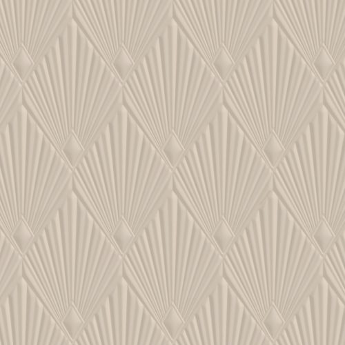 Zambaiti Parati Trussardi Casa 8 vlies, vinyl anyagú, beige színű, geometriai, 3d, art deco, Modern tapéta