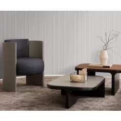   Zambaiti Parati Trussardi Casa 8 vlies, vinyl anyagú, szürke színű, 3d, csíkos, Modern tapéta
