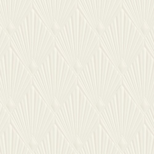 Zambaiti Parati Trussardi Casa 8 vlies, vinyl anyagú, törtfehér színű, geometriai, 3d, art deco, Modern tapéta