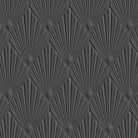 Zambaiti Parati Trussardi Casa 8 vlies, vinyl anyagú, szürke színű, geometriai, 3d, art deco, Modern tapéta