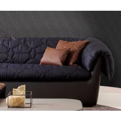   Zambaiti Parati Trussardi Casa 8 vlies, vinyl anyagú, szürke színű, geometriai, 3d, art deco, Modern tapéta