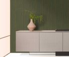 Zambaiti Parati Trussardi Casa 8 vlies, vinyl anyagú, zöld színű, bambusz, csíkos, Modern tapéta