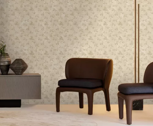 Zambaiti Parati Trussardi Casa 8 vlies, vinyl anyagú, beige színű, állatos, Modern poszter