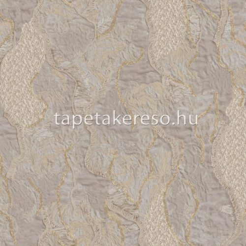 Zambaiti Parati Elie Saab 2 vlies, vinyl anyagú szürke, beige színű rojtos, gyűrt, textilhatású modern tapéta