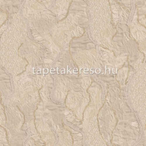 Zambaiti Parati Elie Saab 2 vlies, vinyl anyagú beige, csillámos színű rojtos, gyűrt, textilhatású modern tapéta