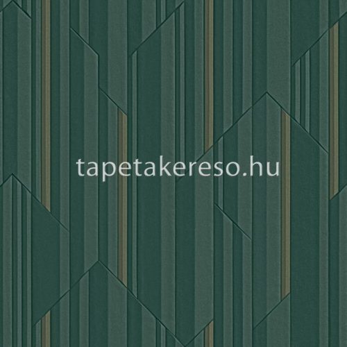 Zambaiti Parati Elie Saab 2 vlies, vinyl anyagú zöld, barna színű vonalas, geometriai modern tapéta