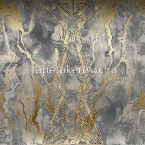 Zambaiti Parati Elie Saab 2 vlies, vinyl anyagú szürke, barna színű márványos, geometriai modern poszter