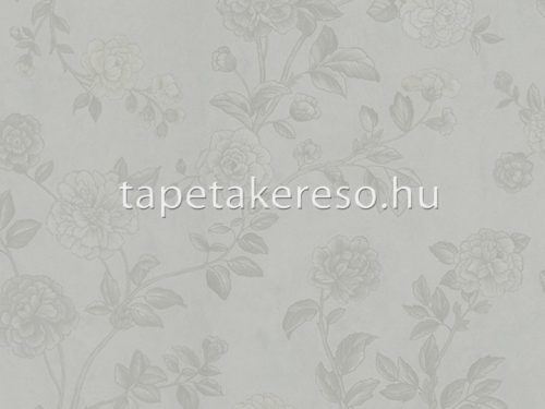 Zambaiti Parati Satin Flowers 2 vlies, vinyl anyagú törtfehér, beige színű virágos klasszikus tapéta