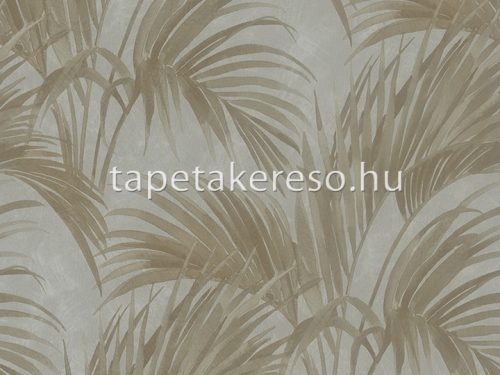 Zambaiti Parati Satin Flowers 2 vlies, vinyl anyagú zöld, barna színű leveles klasszikus tapéta