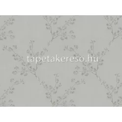   Zambaiti Parati Satin Flowers 2 vlies, vinyl anyagú törtfehér, barna, csillámos színű virágos klasszikus tapéta