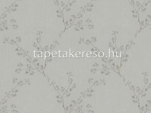 Zambaiti Parati Satin Flowers 2 vlies, vinyl anyagú törtfehér, barna, csillámos színű virágos klasszikus tapéta