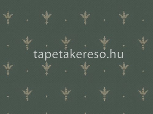 Zambaiti Parati Satin Flowers 2 vlies, vinyl anyagú zöld, arany színű bourbon liliom klasszikus tapéta