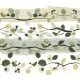 Zambaiti Parati Satin Flowers 2 vlies, vinyl anyagú törtfehér, zöld színű madaras, ágas klasszikus poszter