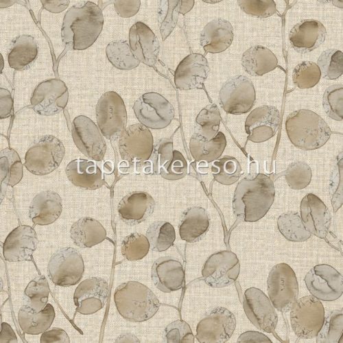 Zambaiti Parati Savana vlies, vinyl anyagú beige, barna, szürke színű leveles, szövethatású modern, natural tapéta