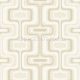 Zambaiti Parati Savana vlies, vinyl anyagú törtfehér, beige, barna színű geometriai, textilhatású retro tapéta