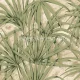 Zambaiti Parati Savana vlies, vinyl anyagú beige, zöld színű leveles modern, natural tapéta