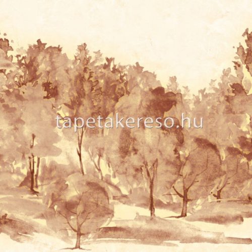 Zambaiti Parati Savana vlies, vinyl anyagú barna színű fás modern, natural poszter