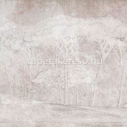   Zambaiti Parati Savana vlies, vinyl anyagú fehér, mályva színű fás modern, natural poszter