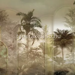   Zambaiti Parati Savana vlies, vinyl anyagú zöld színű fás modern, natural poszter