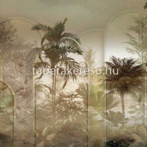 Zambaiti Parati Savana vlies, vinyl anyagú zöld színű fás modern, natural poszter