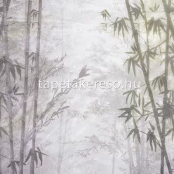   Zambaiti Parati Savana vlies, vinyl anyagú szürke színű fás, bambusz modern, natural poszter