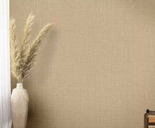 Zambaiti Parati Philipp Plein vlies, vinyl anyagú barna színű egyszínű, szövethatású modern tapéta