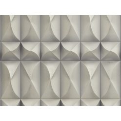   Zambaiti Parati Philipp Plein vlies, vinyl anyagú szürke színű 3d, geometriai modern poszter