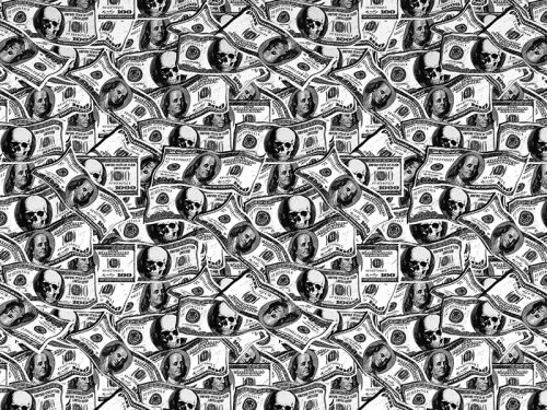 Zambaiti Parati Philipp Plein vlies, vinyl anyagú fekete, fehér színű absztrakt modern poszter