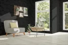 Zambaiti Parati Philipp Plein 2, vlies, vinyl anyagú, fekete színű, geometriai, Modern tapéta