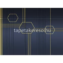   Zambaiti Parati Lamborghini 2 vlies, vinyl anyagú kék, arany színű 3d, geometriai modern poszter