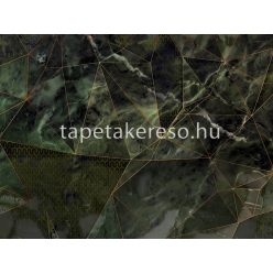   Zambaiti Parati Lamborghini 2 vlies, vinyl anyagú zöld, szürke színű 3d, geometriai modern poszter