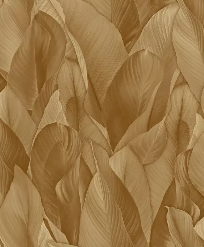Zambaiti Parati Architexture vlies, vinyl anyagú, okker, barna színű, 3d, leveles, struktúrált, Modern tapéta