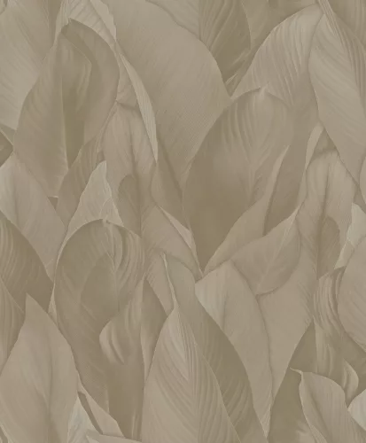 Zambaiti Parati Architexture vlies, vinyl anyagú, szürke, barna színű, 3d, leveles, struktúrált, Modern tapéta