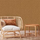 Zambaiti Parati Architexture vlies, vinyl anyagú, sárga, barna színű, fonott, Modern tapéta