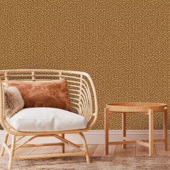   Zambaiti Parati Architexture vlies, vinyl anyagú, sárga, barna színű, fonott, Modern tapéta