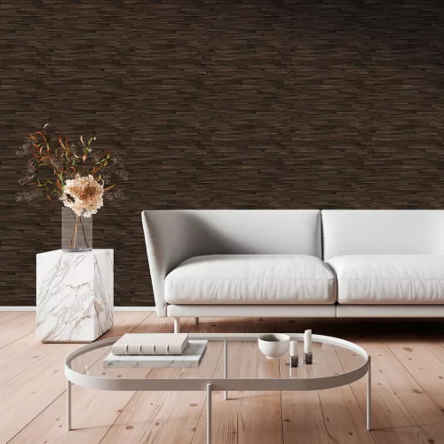 Zambaiti Parati Architexture vlies, vinyl anyagú, barna színű, bambusz, struktúrált, Modern tapéta
