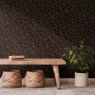 Zambaiti Parati Architexture vlies, vinyl anyagú, barna színű, famintás, struktúrált, kockás, Modern tapéta