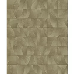  Zambaiti Parati Architexture vlies, vinyl anyagú, zöld színű, famintás, struktúrált, kockás, Modern tapéta