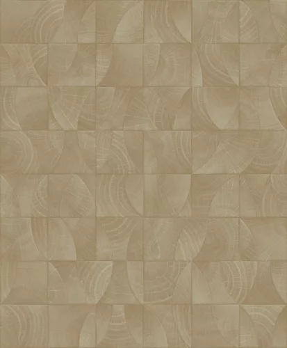 Zambaiti Parati Architexture vlies, vinyl anyagú, sárga, szürke színű, famintás, struktúrált, kockás, Modern tapéta