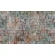 Zambaiti Parati Architexture vlies, vinyl anyagú, barna, lila, zöld, kék színű, kockás, 3d, Modern tapéta